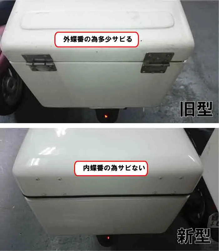 最高品質バイクリアJMSラゲージBOX｜【旧型】vs【新型】違いを