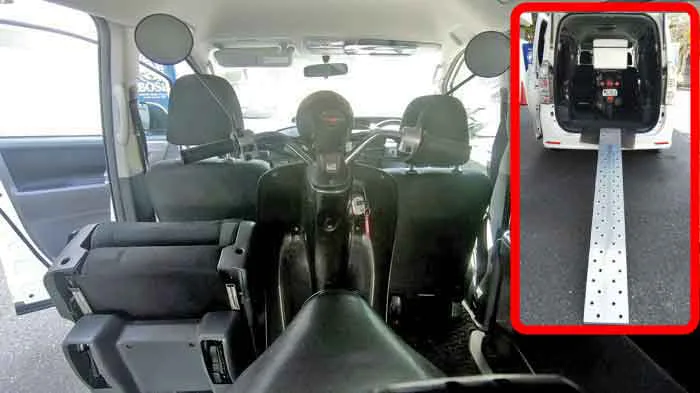 ヴォクシー70 ミニバン車にバイク 原付を積み込む方法