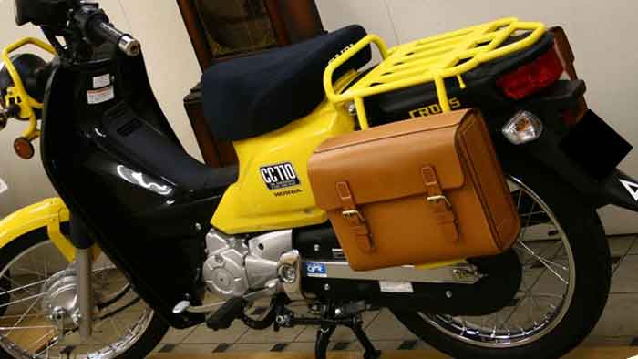 トゥデイaf61 67 積載量の少ない原付バイクをサドルバッグで大積載量にしてビジネス使用に