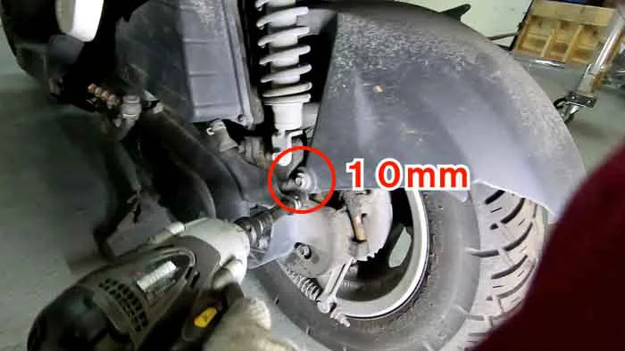 YAMAHAギア】リアブレーキシュー交換方法