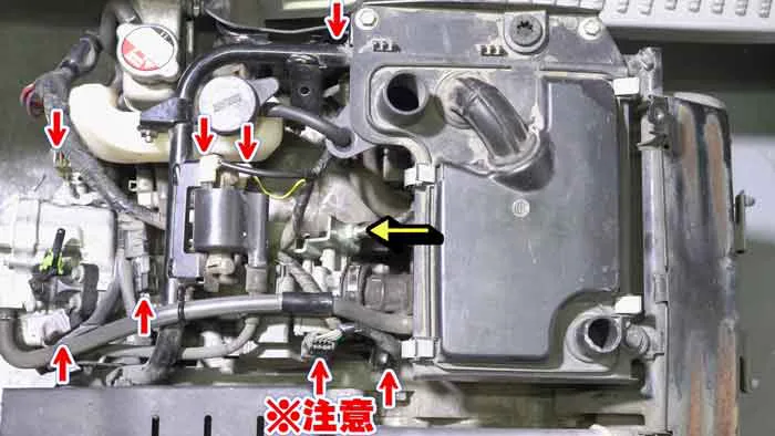 ジャイロX】エンジン脱着方法｜エンジン周り整備やエンジン載せ替えが