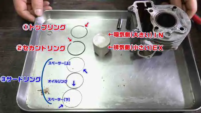 ベンリィ50】AA03腰上エンジンオーバーホール②｜部品の点検・洗浄・交換編